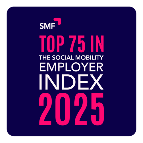 top 75 in the social mobility employer index 2025
